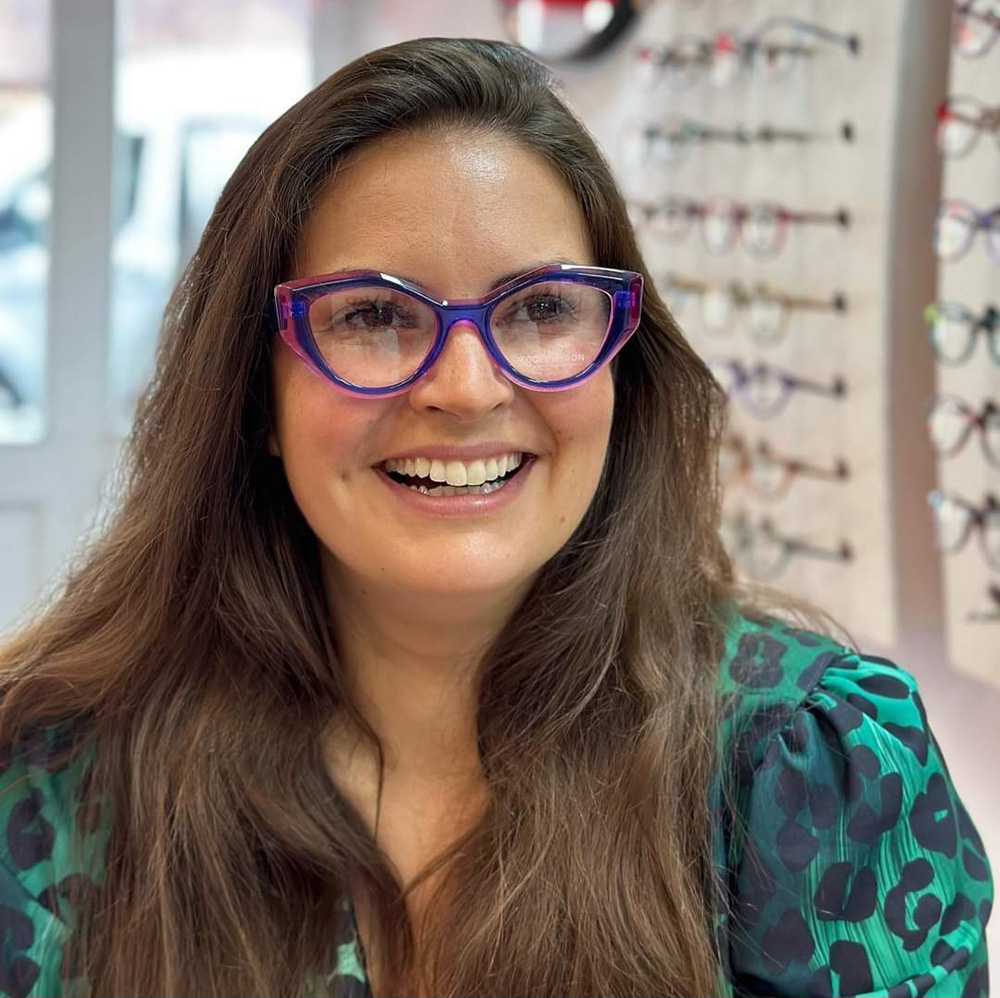 woman wearing glasses